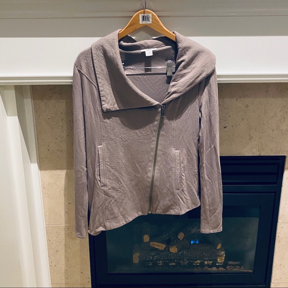 HELMUT LANG Brown Villous Asymmetrical Jacket - Picture 5 of 13